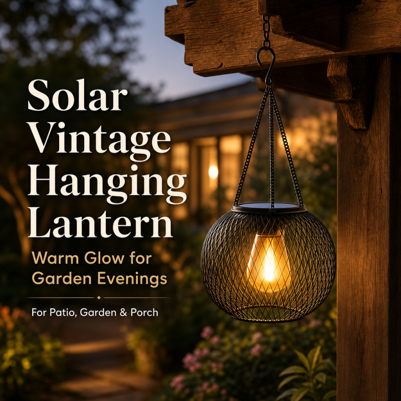 Solar Powered LED Hanging Floo - огляд і ціна Outdoor Lighting Effects