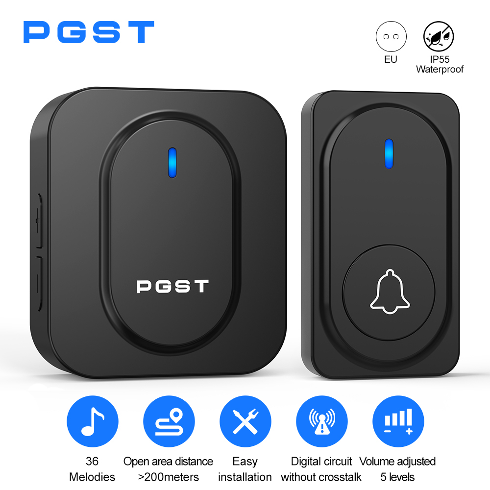 PGST Wireless Doorbell 36 Chim - огляд і ціна Outdoor Lighting Wireless
