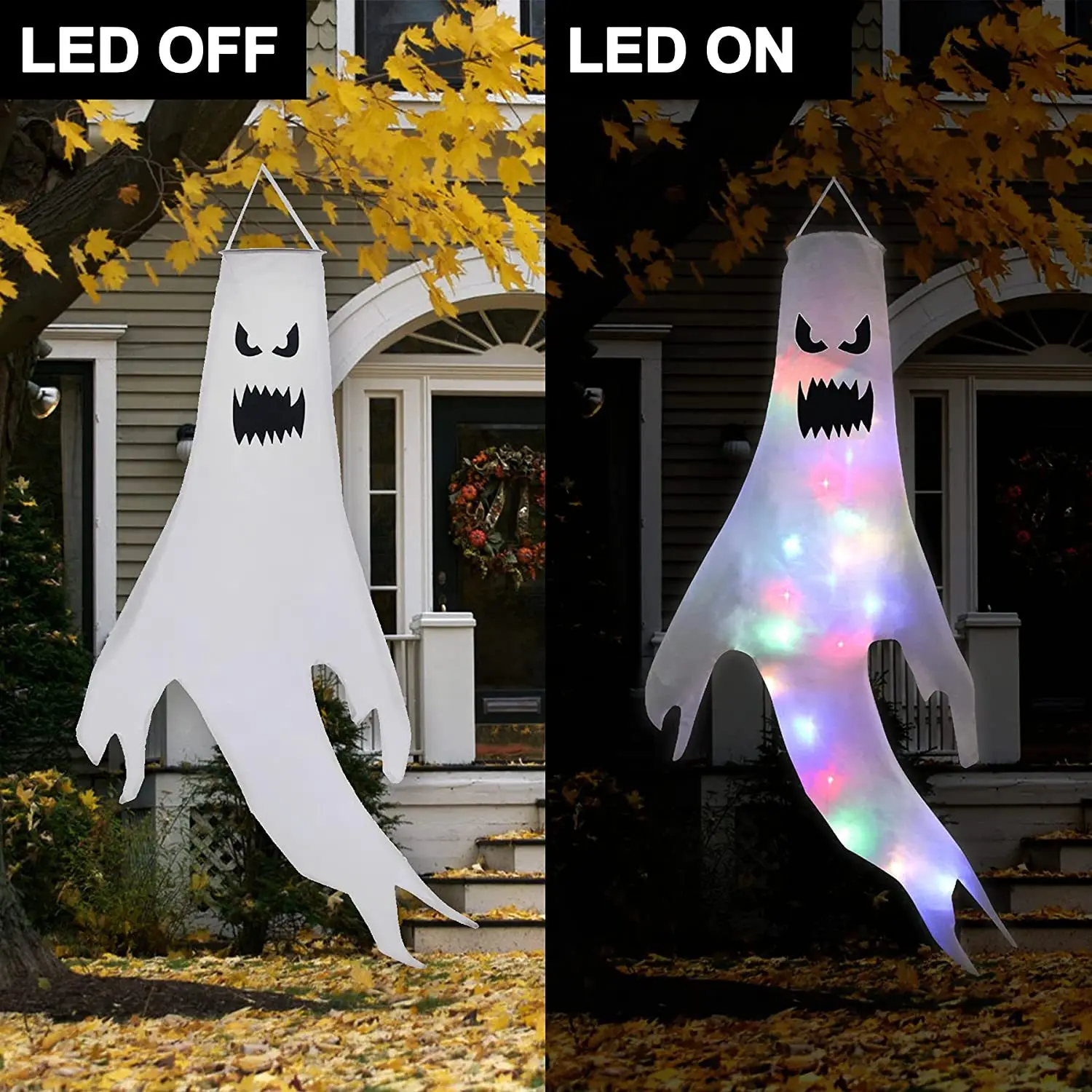 Halloween LED Ghost Windsock H - огляд і ціна Outdoor Lighting Effects