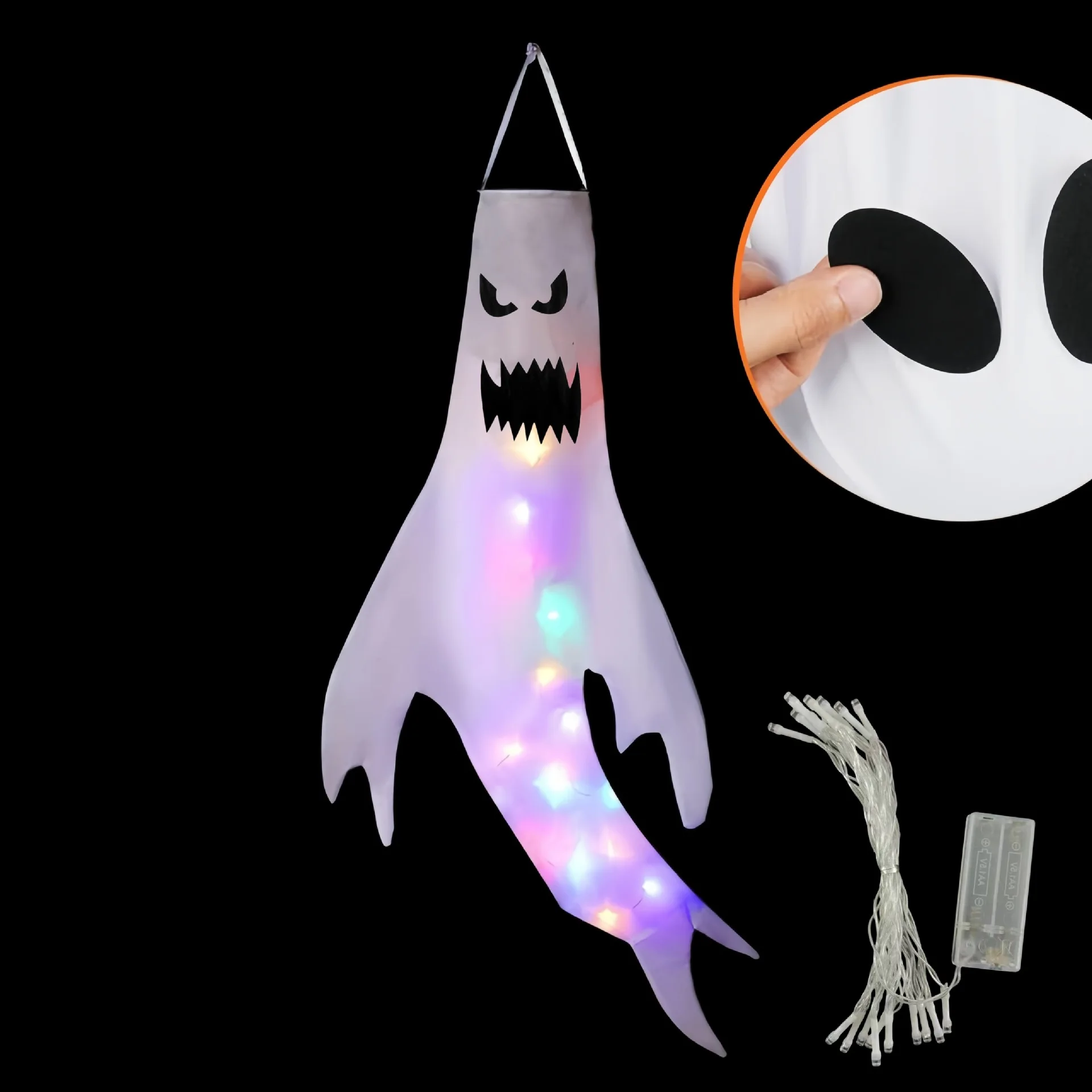 Halloween LED Ghost Windsock H - огляд і ціна Outdoor Lighting Effects