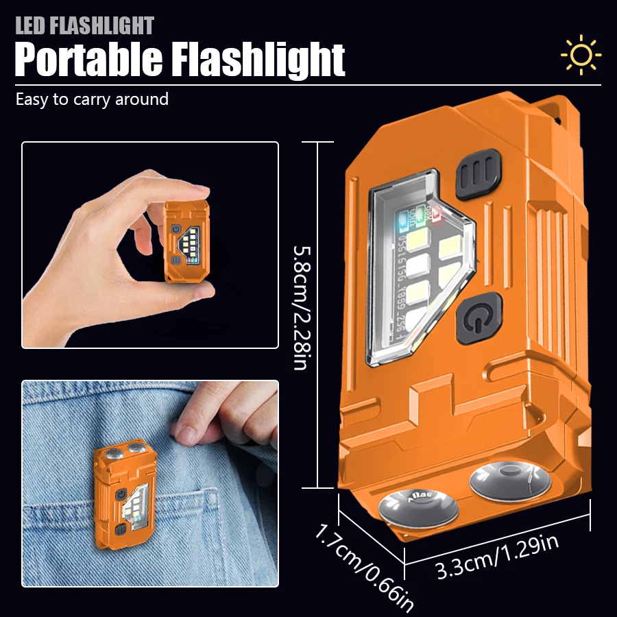 Mini Keychain EDC Flashlight R - огляд і ціна Outdoor Lighting Black