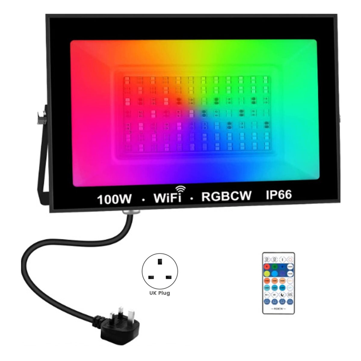 AA19 100W RGBCW LED Flood Ligh - огляд і ціна Outdoor Lighting Uk