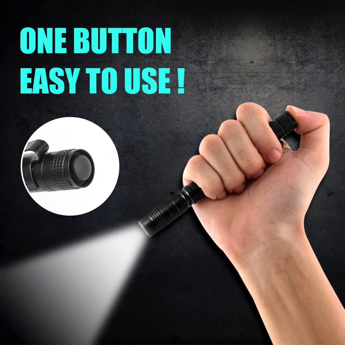 Portable Mini LED Pen Flashlig - огляд і ціна Outdoor Lighting Black