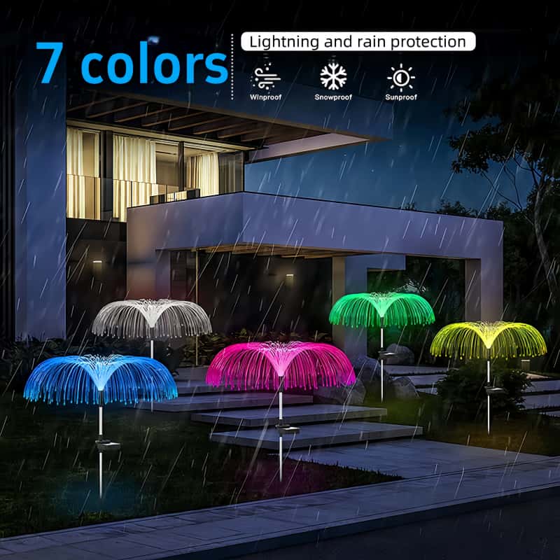 5 Pcs Solar Jellyfish LED Ligh - огляд і ціна Outdoor Lighting Pathway