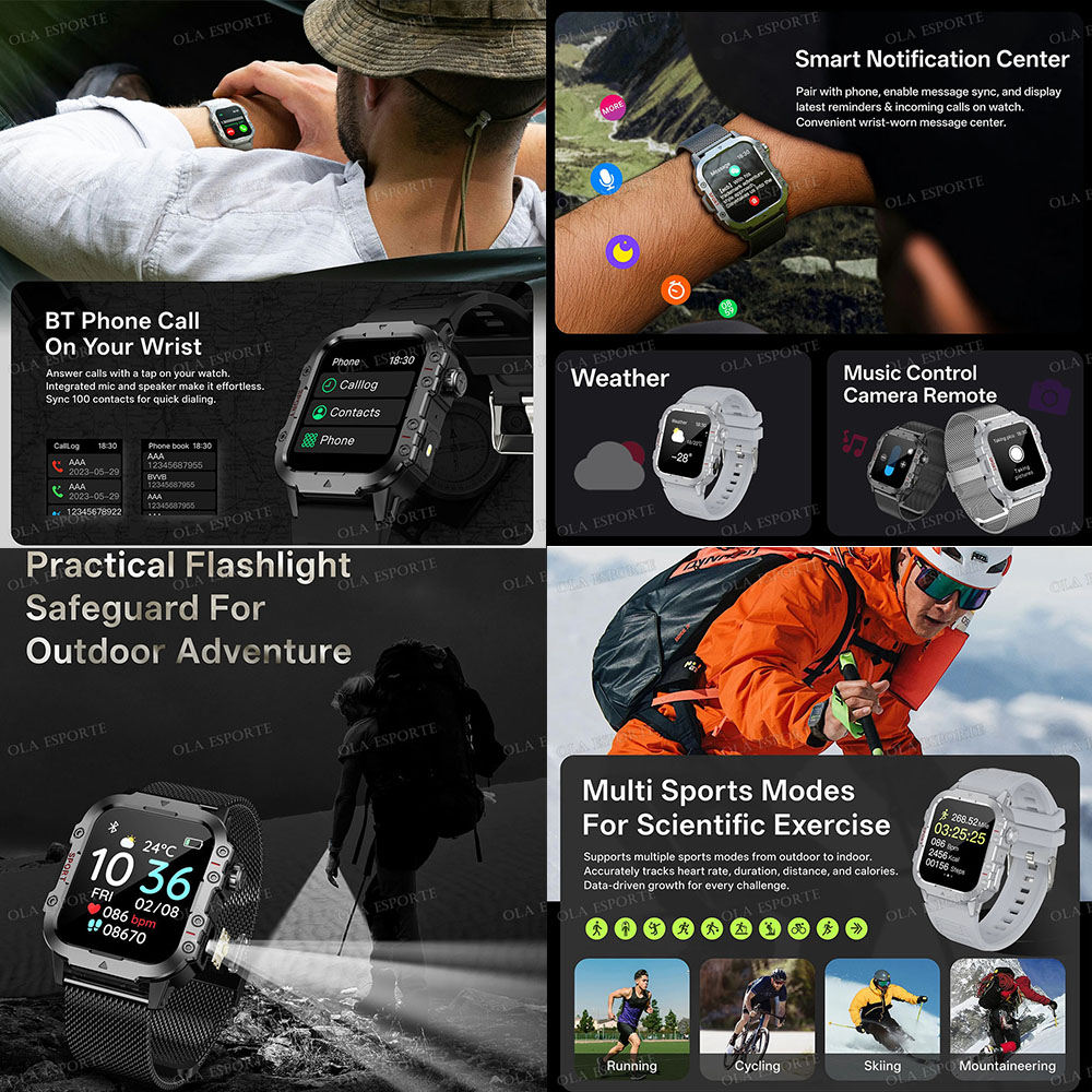 Military Outdoor Smart Watch M - огляд і ціна Outdoor Lighting Track