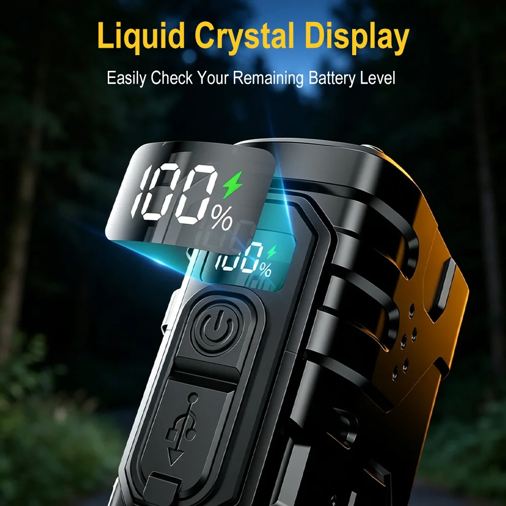 BORUIiT Hand Crank EDC LED Fla - огляд і ціна Outdoor Lighting Black