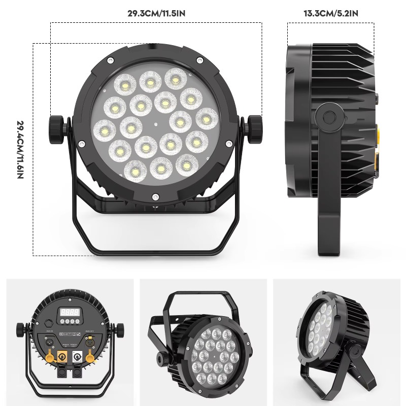 4Pcs 18X10W IP65 Waterproof Pa - огляд і ціна Outdoor Lighting Ip65