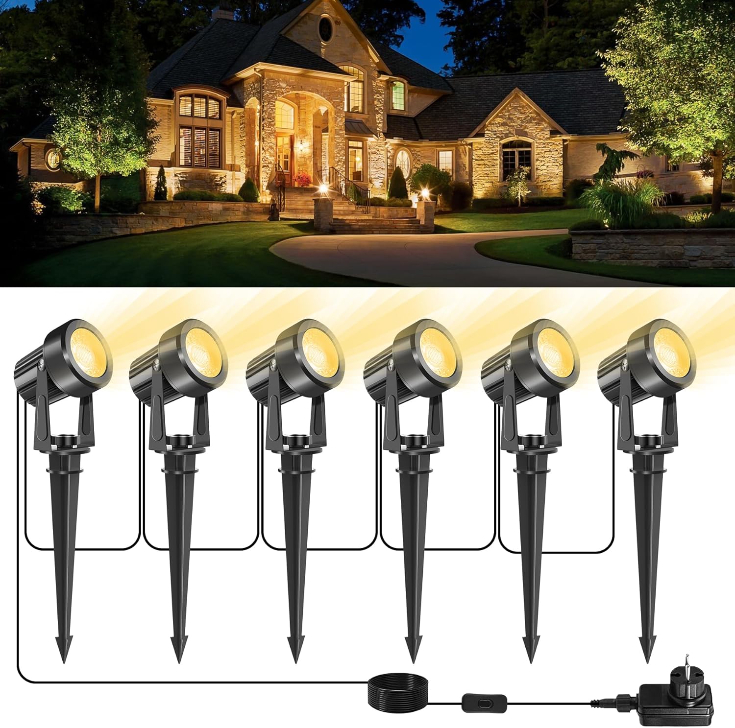 3000K Outdoor Spotlight Garden - огляд і ціна Outdoor Lighting Uk