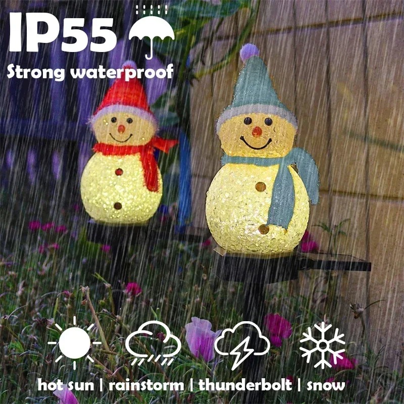Christmas Snowman Solar Garden - огляд і ціна Outdoor Lighting Pathway