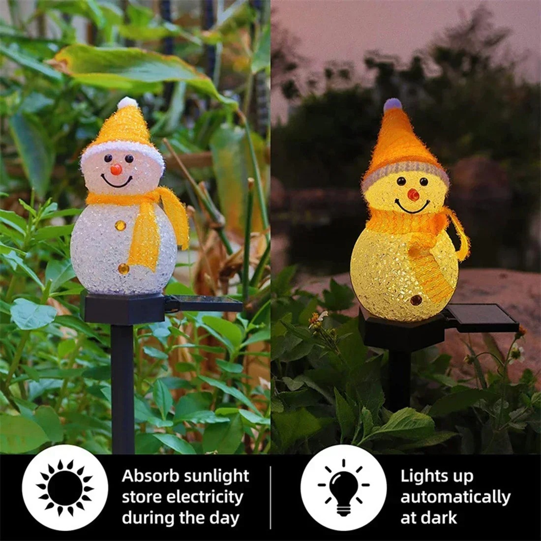 Christmas Snowman Solar Garden - огляд і ціна Outdoor Lighting Pathway