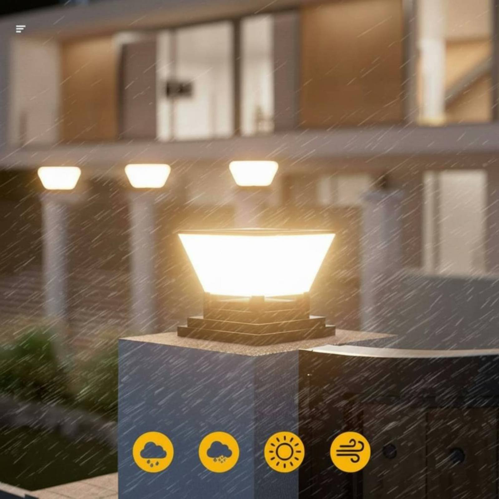Solar Post Light Water Resista - огляд і ціна Outdoor Lighting Ip65